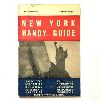 Guide book to New York City, owned by Otto Rittler, c. 1947