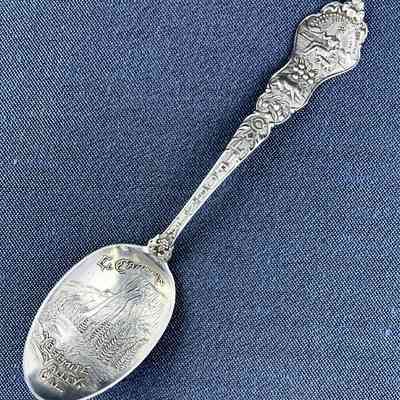 Yosemite souvenir teaspoon of the Meyers family, c. 1900