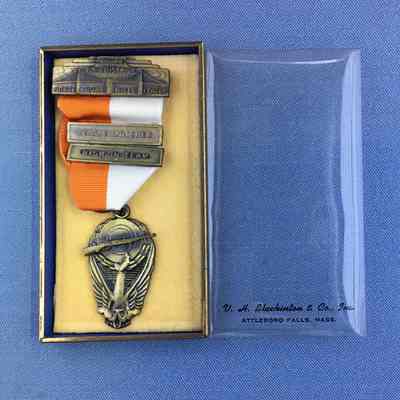 Small Bore Rifle League High on Team Medal awarded Grady White, 1953
