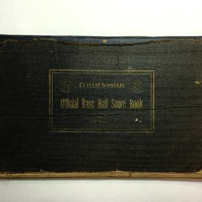 Baseball scorebook of Otto Rittler, with scores of games from the 1930s