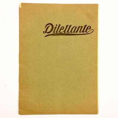 February, 1901, Edition of 'Dilettante'