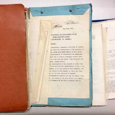 Folder with Correspondence relating to Ferry boats, 1926