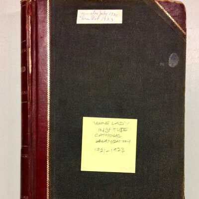 Minutes of the Young Ladies' Institute, 1921-1923