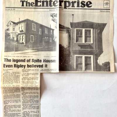 Clipping from 'The Enterprise', 'The Legend of Spite House', 1986