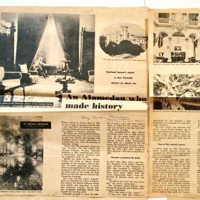 Clippings 'An Alamedan Who Made History', Oakland Tribune, prior to 1971