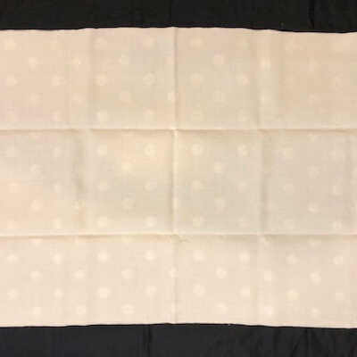 Cotton guest towel with dot damask pattern, early 1900s