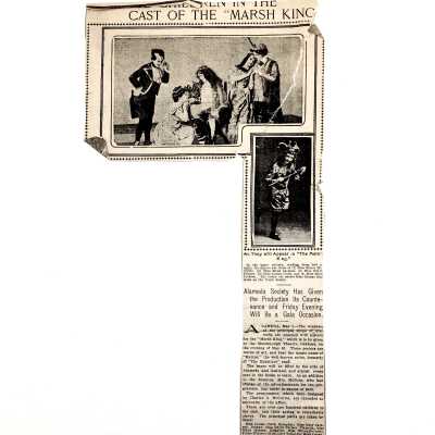 Clipping '100 Children in the cast of 'The Marsh King'', 1901