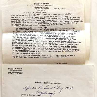 Biographical sketch of Dr. Samuel P. Perry, 1860-1936, 1981
