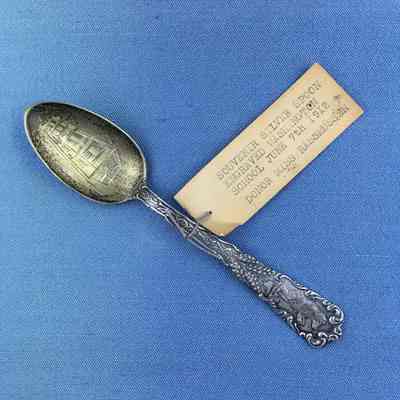 Silver Washington School souvenir spoon, 1912