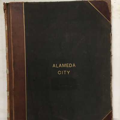 Block Book 'Alameda City', 1895 and 1896