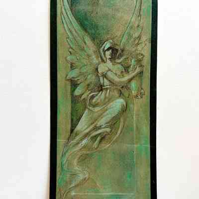 Sketch of Mausoleum door, possibly by Henry Meyers, c. 1935