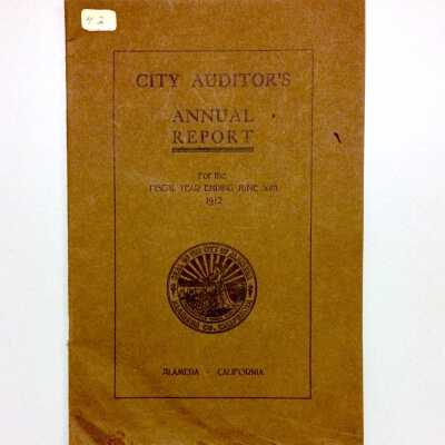 'City Auditor's Annual Report', Fiscal year 1911-1912