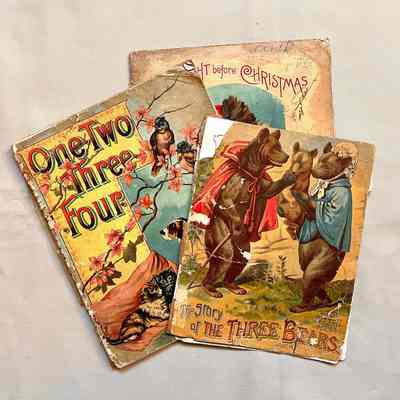 Childhood books of Carol Tripp, c. late 1890s