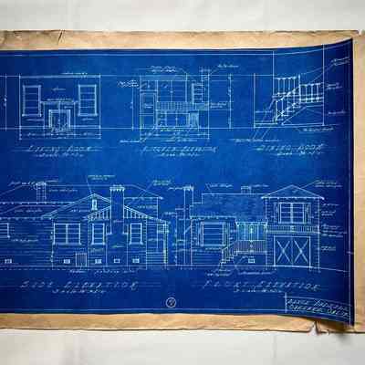 Blueprints for 220 Santa Clara, Bayview Tract, c. 1940