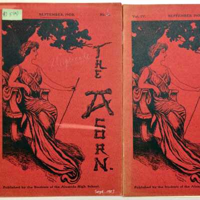 September 1903 edition of Alameda High School 'The Acorn'