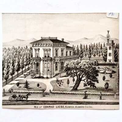 Illustration of residence of Conrad Liese, 1878