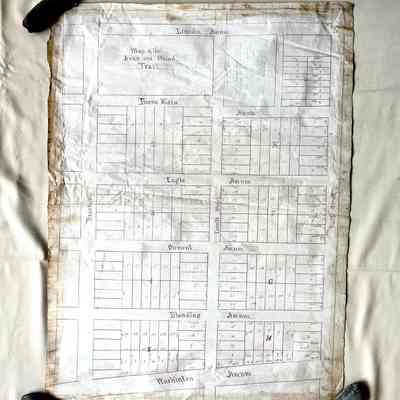 Map of Janks & Meade Tract, c. 1890