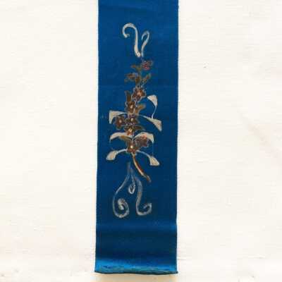 Silk bookmark from the bible of Herbert Linderman, c. 1890s
