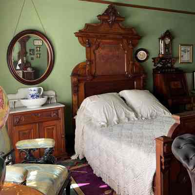 3 piece Renaissance-revival bedroom furniture set, c. 1870s