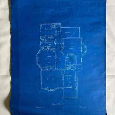 Blueprint of 2021 Alameda by Henry H. Meyers, 1897