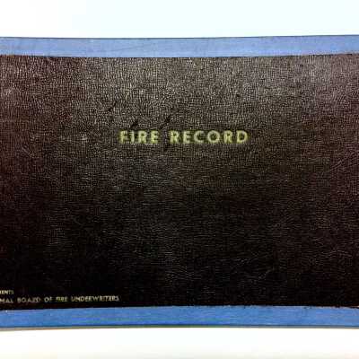 Fire Department Fire Record Ledger, 1986