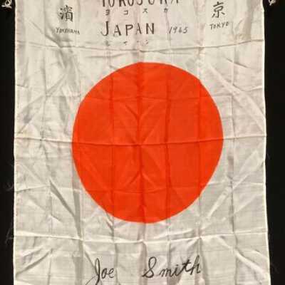 Silk Banner from Yokosuka, Japan, brought back by Joe Smith, 1945