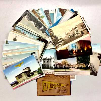 Postcard collection from an unknown donor