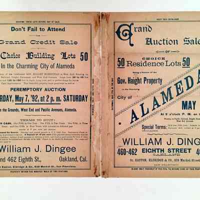 Real Estate Flyer for sale of property near Fourth Street, 1892