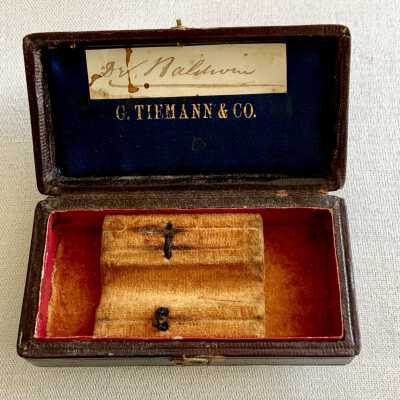 Hypodermic syringe case of Dr. Sherman C. Baldwin, c. 1890s