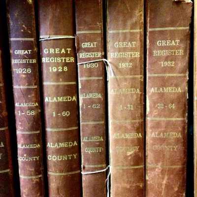 Voter Great Registers of Alameda County, 1926, 1928, 1930, 1932