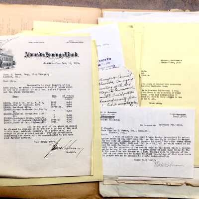 Folder of regarding purchase of Palm Beach, 1919