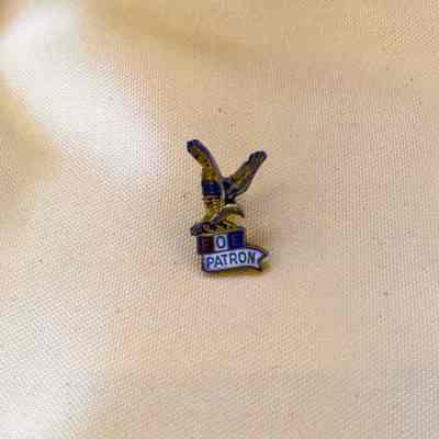 Eagles Patron lapel pin of Fred W. Krueger, before 1994