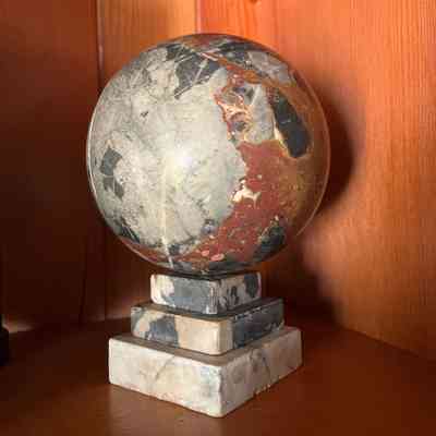 Marble Ball on Stand, Abram Rich home