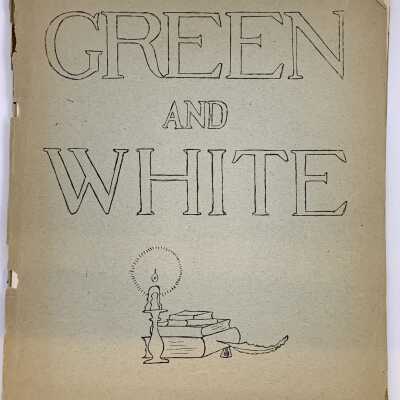 Washington School 'Green and White' Yearbook for December, 1925