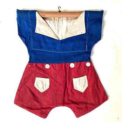 Sailor Suit Clothespin Bag, 1930s-1940s