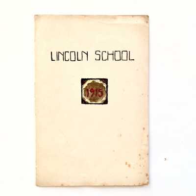 Graduation Program Lincoln School, 1915