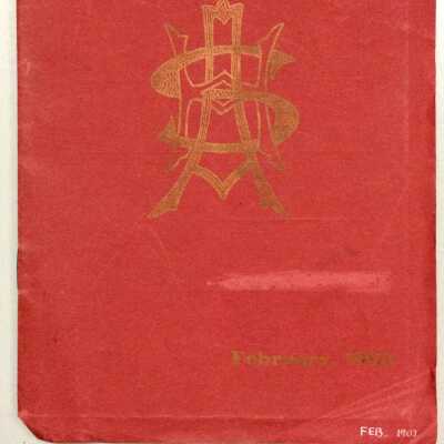 February 1902 edition of the Alameda High School 'The Acorn'