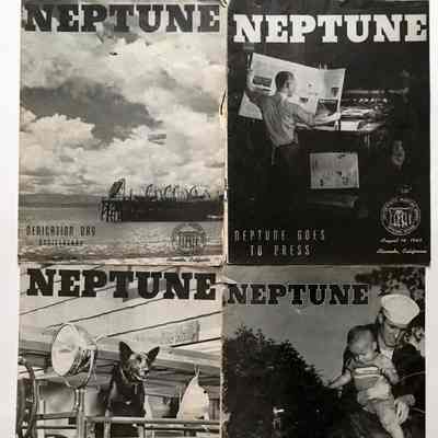 'Neptune' Magazine issues, published by U.S. Maritime Service Officers' School, 1945