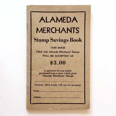 Unused Merchants stamps booklet, 1954.