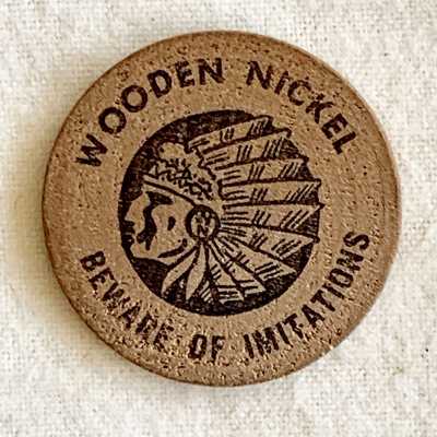 Wooden Nickel for Foster's Freeze Drive In.