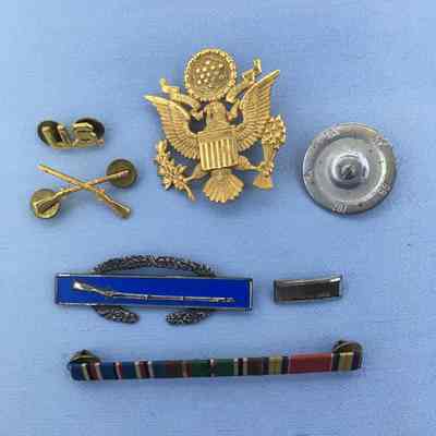WWII U.S. Army uniform decorations, c. 1942-1945