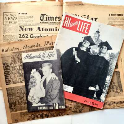 Alameda High School Class of 1947 memorabilia, 1946-1947