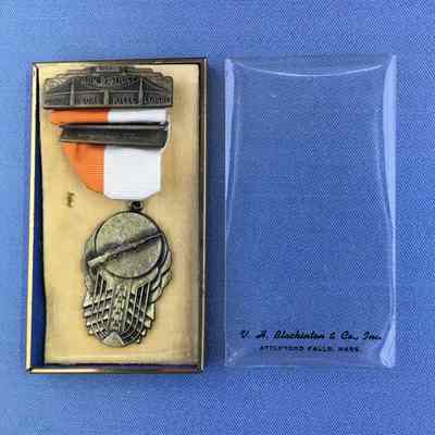 Small Bore Rifle Leage High on Team medal of Grady White, 1953