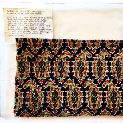 Rug Sample, late 1800s