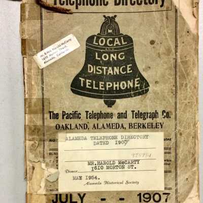 Telephone Direcotry for Oakland, Alameda and Berkeley, 1907