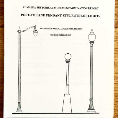 Report concerning post top and pendant street lights, 1987
