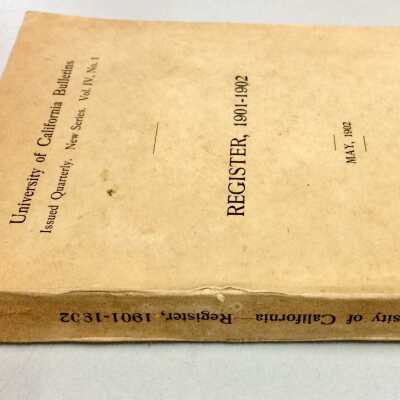 Register for University of California from the AHS Cornerstone Box, 1902