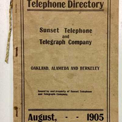 Telephone directory for Oakland, Alameda and Berkeley, 1905