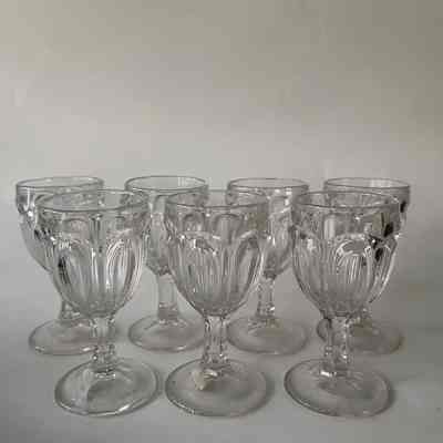 Pressed glass cordials of the Meyers family, c. 1890s