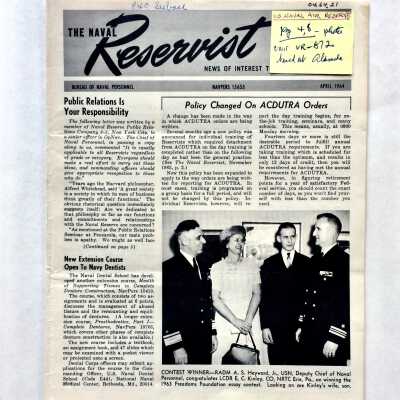 The Naval Reservist magazine, April 1964